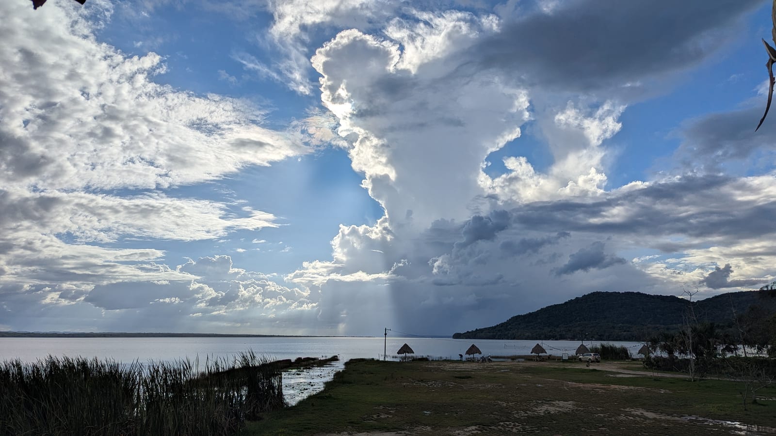 Evening sky over Lake Peten Itza
