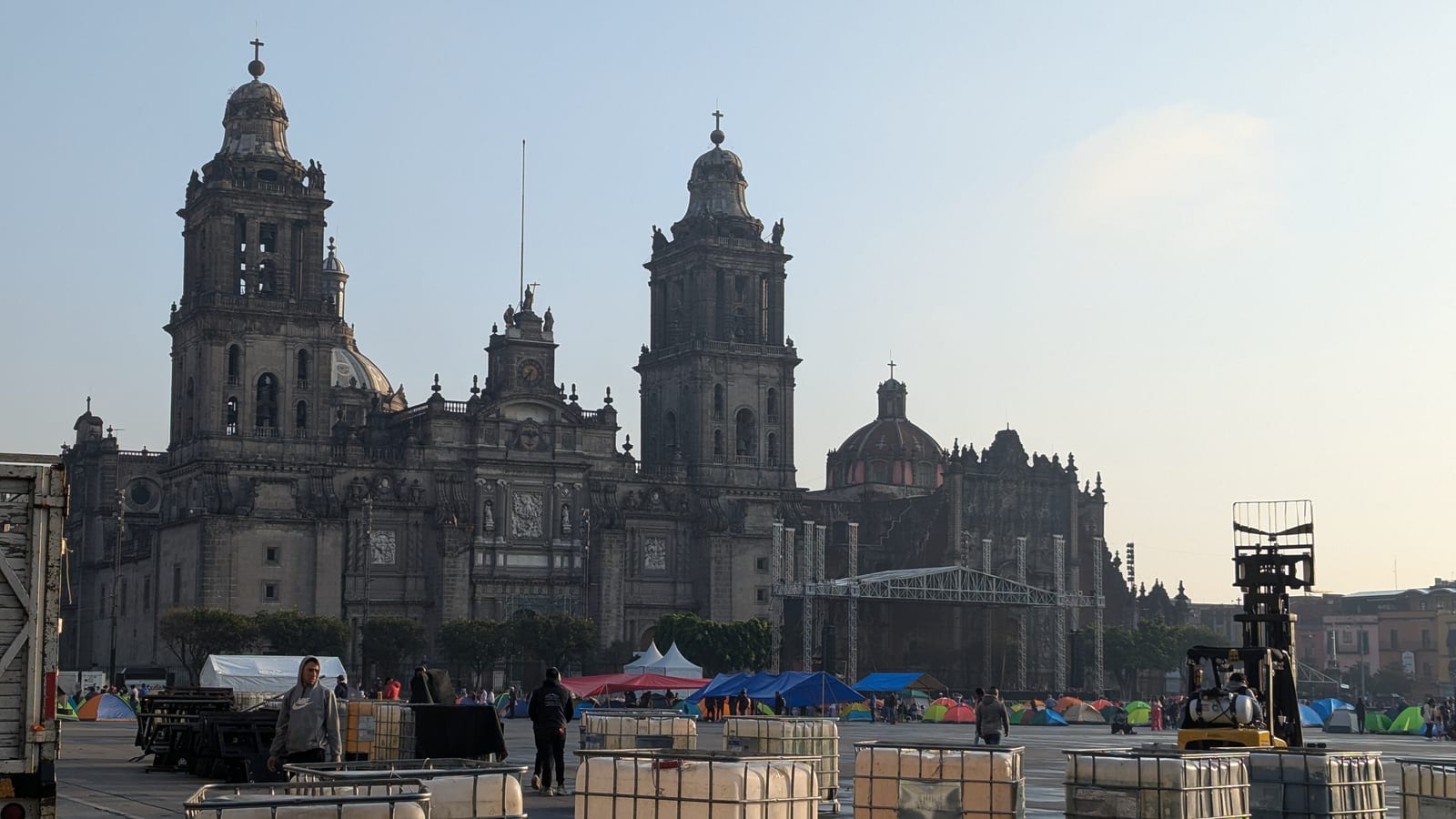Mexico City Metropolitan Cathedral from the Zocalo