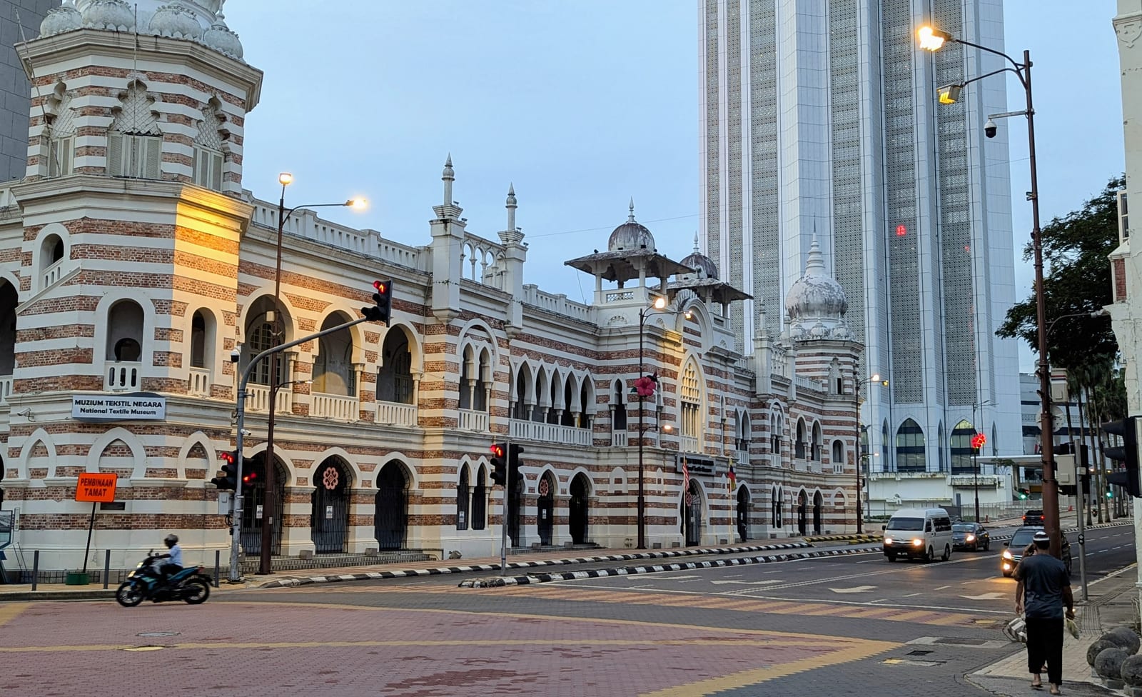 The National Textile Museum, a Moorish-revival building in Kuala Lumpur